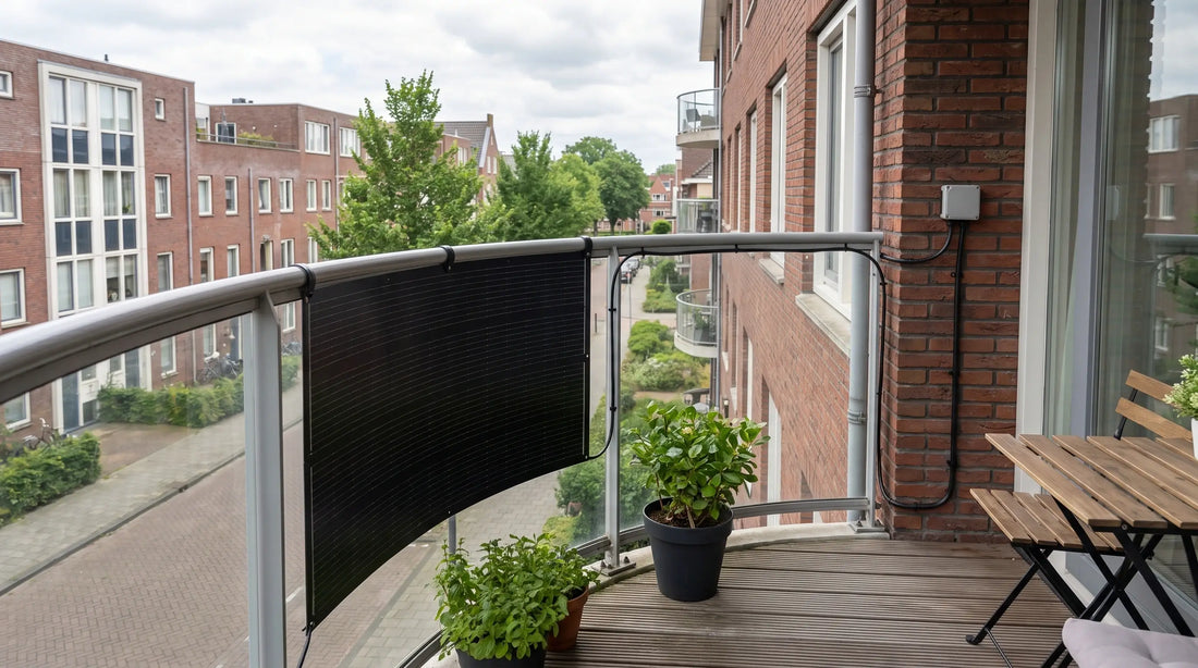 Flexibel_zonnepaneel_op_een_klein_balkon_met_veilige_kabelroute