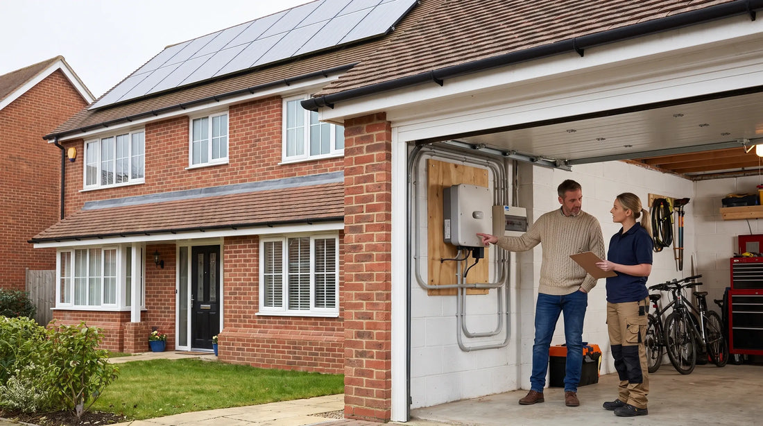 Homeowner_reviewing_an_existing_solar_PV_system_before_adding_AC-coupled_battery_storage