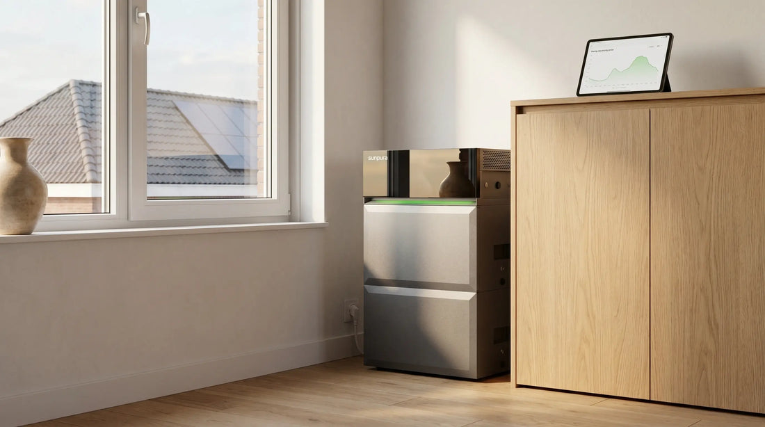 Slimme_thuisbatterij_in_Nederlandse_woning_tijdens_negatieve_stroomprijs