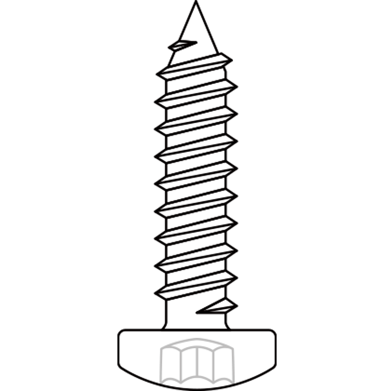 3×60 Kreuzschlitz-Senkkopf-Blechschraube ×5