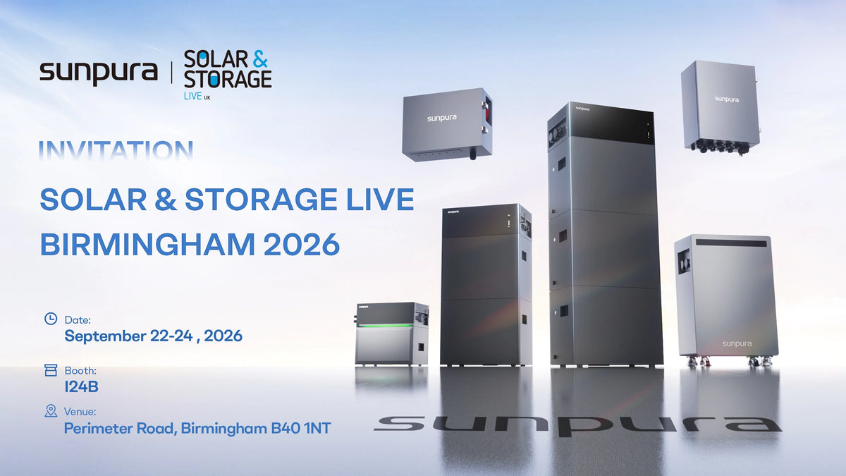 Einladung von Sunpura zur Solar & Storage Live UK 2026 in Birmingham