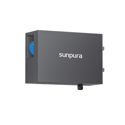 Sunpura GridBox Schrägansicht für 3-Phasen Speicher System