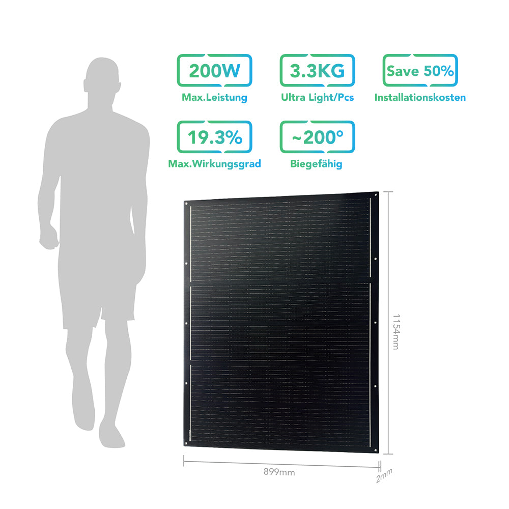 Sunpura flexible Solarmodule Set 400W oder 800W