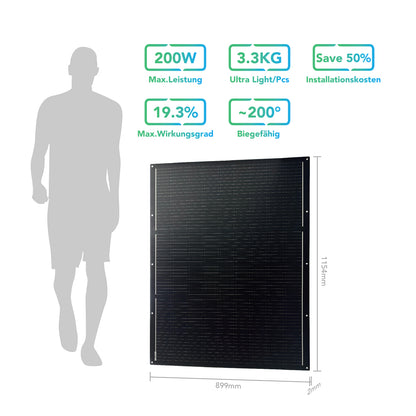 Sunpura flexible Solarmodule Set 400W oder 800W