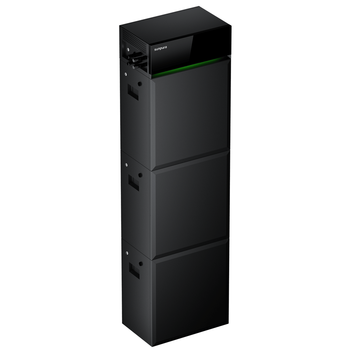 Sunpura S4800 14,4 kWh modularer Batteriespeicher in Seitenansicht