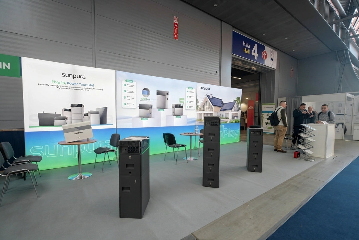 Sunpura-Messestand auf der ENEX 2026 in Kielce