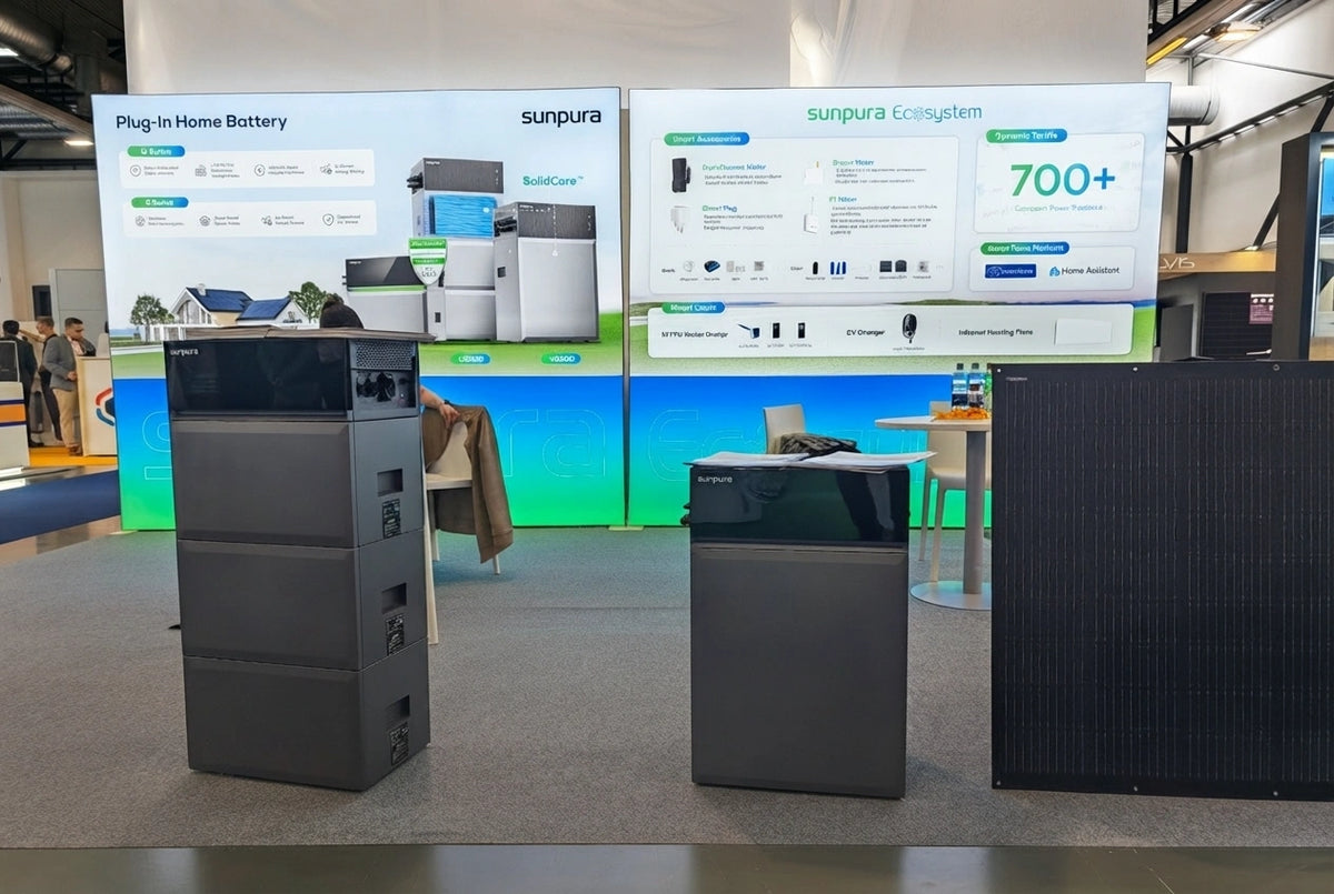 Sunpura-Messestand auf der Solar Solutions Wien 2026