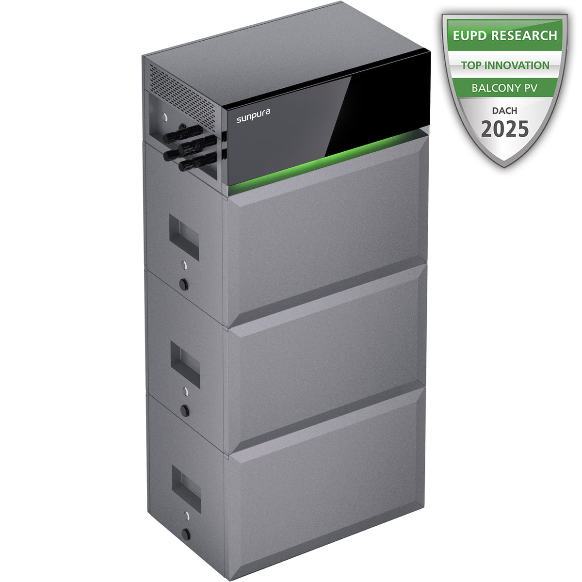 Sunpura S2400 Balkonkraftwerk Speicher 7,2 kWh mit PV Set