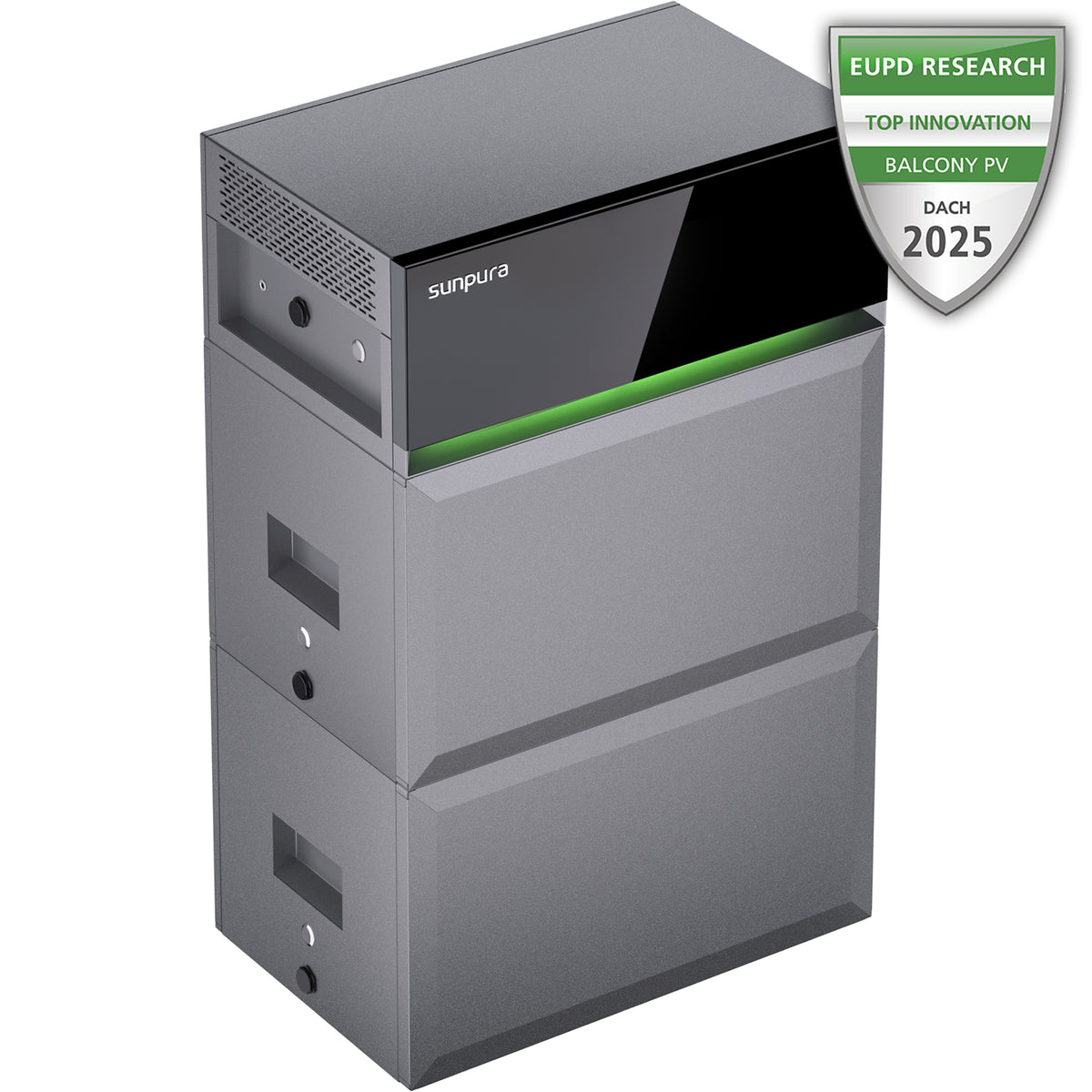 Sunpura S2400 AC Speicher 4,8 kWh für Balkonkraftwerk