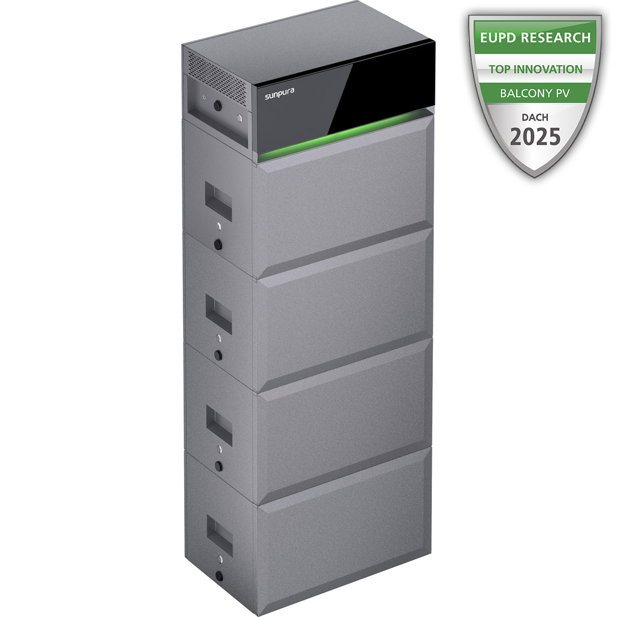 Sunpura S2400 AC Speicher 9,6 kWh mit Erweiterungsakku